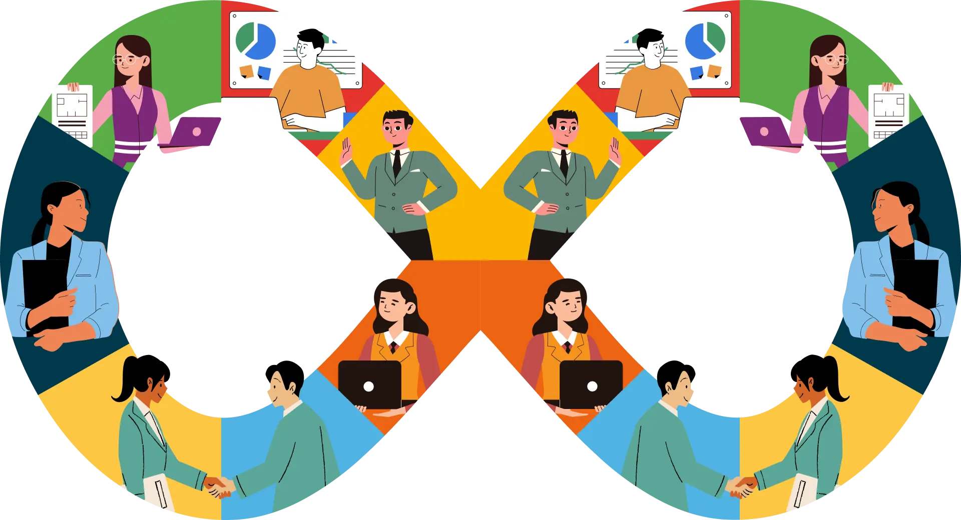 Brand illustration background